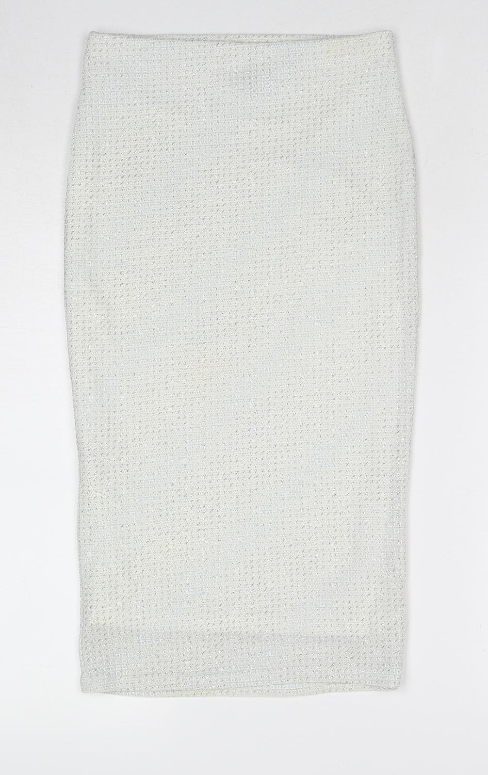 Womens UK Size 6 Topshop A-Line Knit Skirt