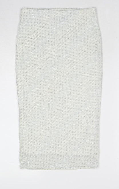 Womens UK Size 6 Topshop A-Line Knit Skirt