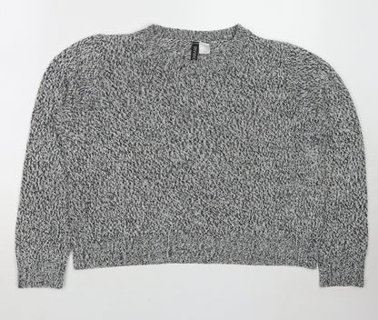Womens UK Size M Divided by H&M Grey Pullover Jumper