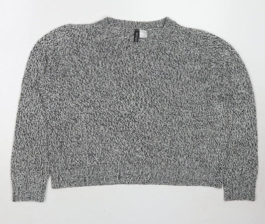Womens UK Size M Divided by H&M Grey Pullover Jumper