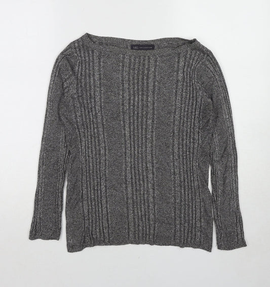 Womens UK Size 10 Marks and Spencer Grey Pullover Jumper