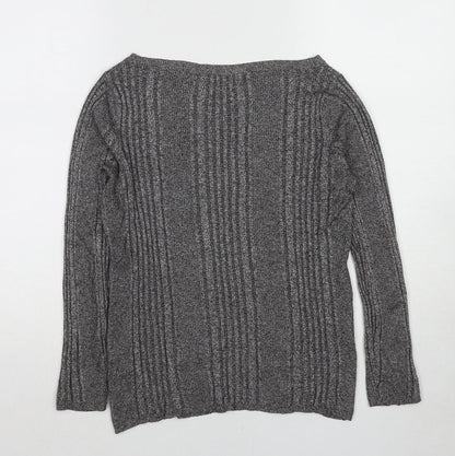 Womens UK Size 10 Marks and Spencer Grey Pullover Jumper