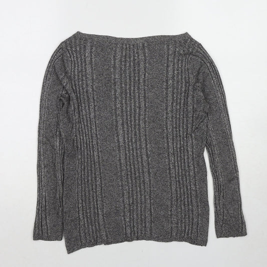 Womens UK Size 10 Marks and Spencer Grey Pullover Jumper