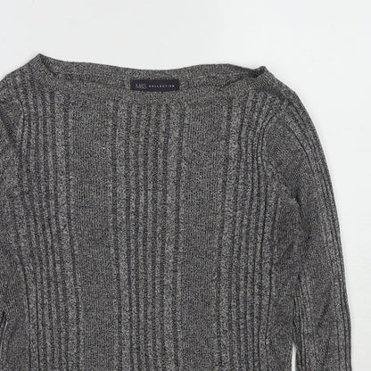 Womens UK Size 10 Marks and Spencer Grey Pullover Jumper