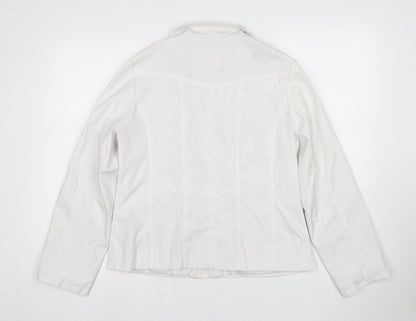 Womens UK Size 12 Eleganze White Jacket