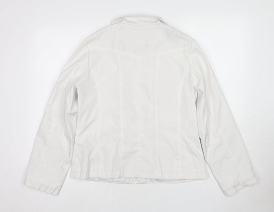 Womens UK Size 12 Eleganze White Jacket