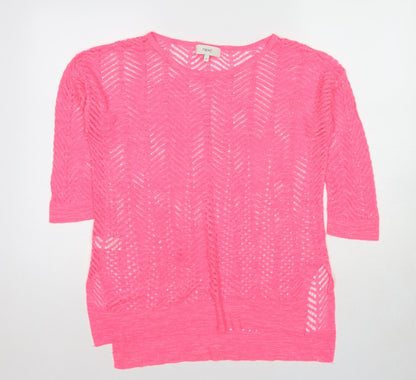 Womens UK Size 12 NEXT Pink Pullover Jumper