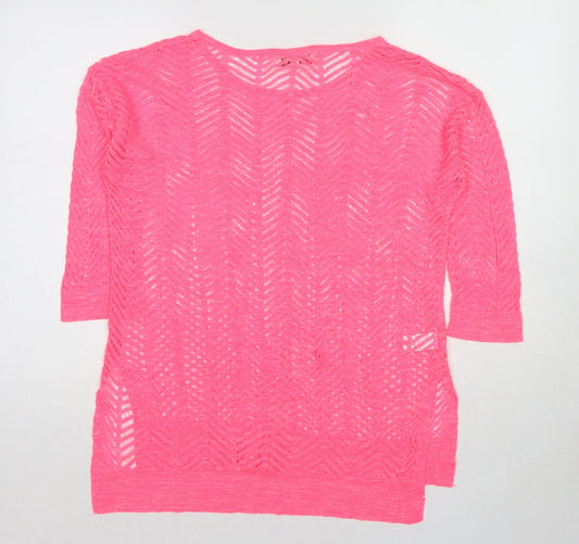 Womens UK Size 12 NEXT Pink Pullover Jumper