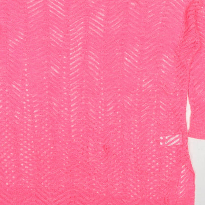 Womens UK Size 12 NEXT Pink Pullover Jumper