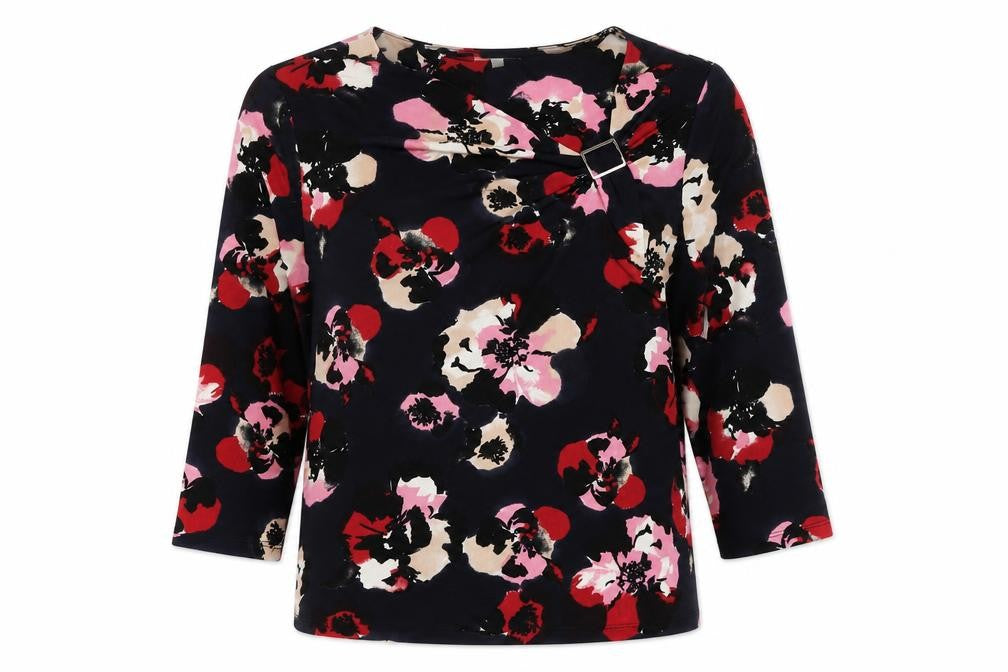 Womens UK Size L Country Casuals Multicoloured Basic Blouse