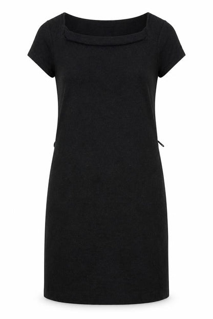 The White Company Womens Grey Viscose Shift Size M Square Neck Pullover