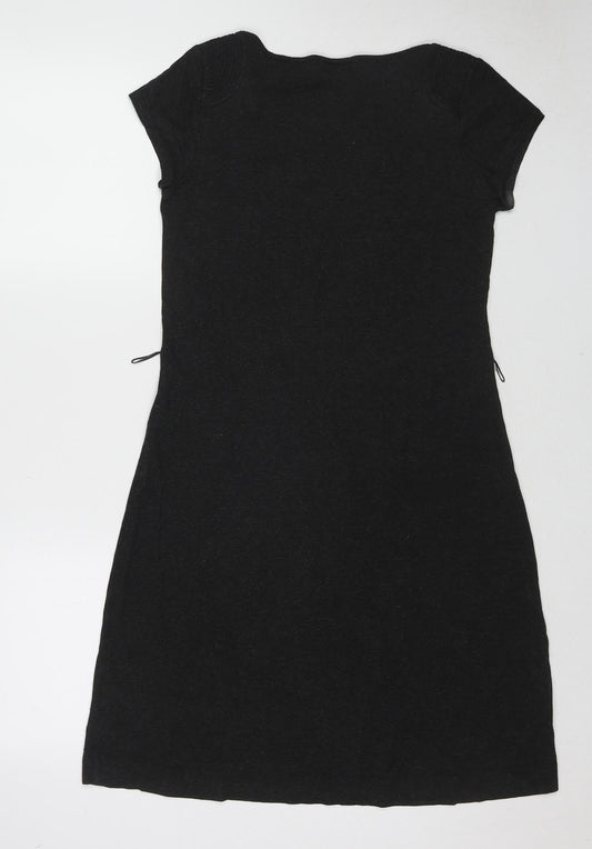 The White Company Womens Grey Viscose Shift Size M Square Neck Pullover