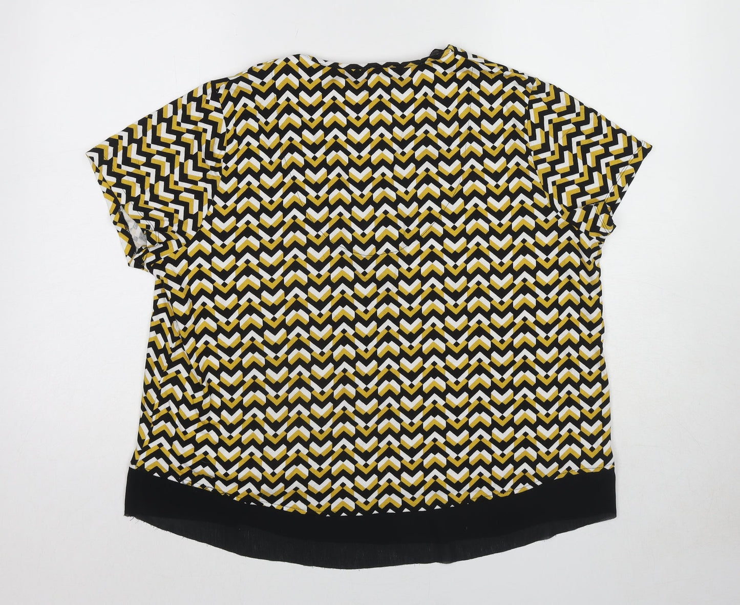 Womens UK Size 18 Marks and Spencer Yellow Basic Blouse