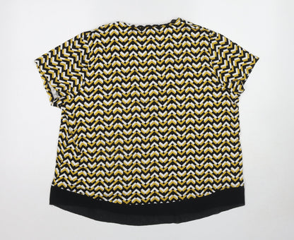 Womens UK Size 18 Marks and Spencer Yellow Basic Blouse