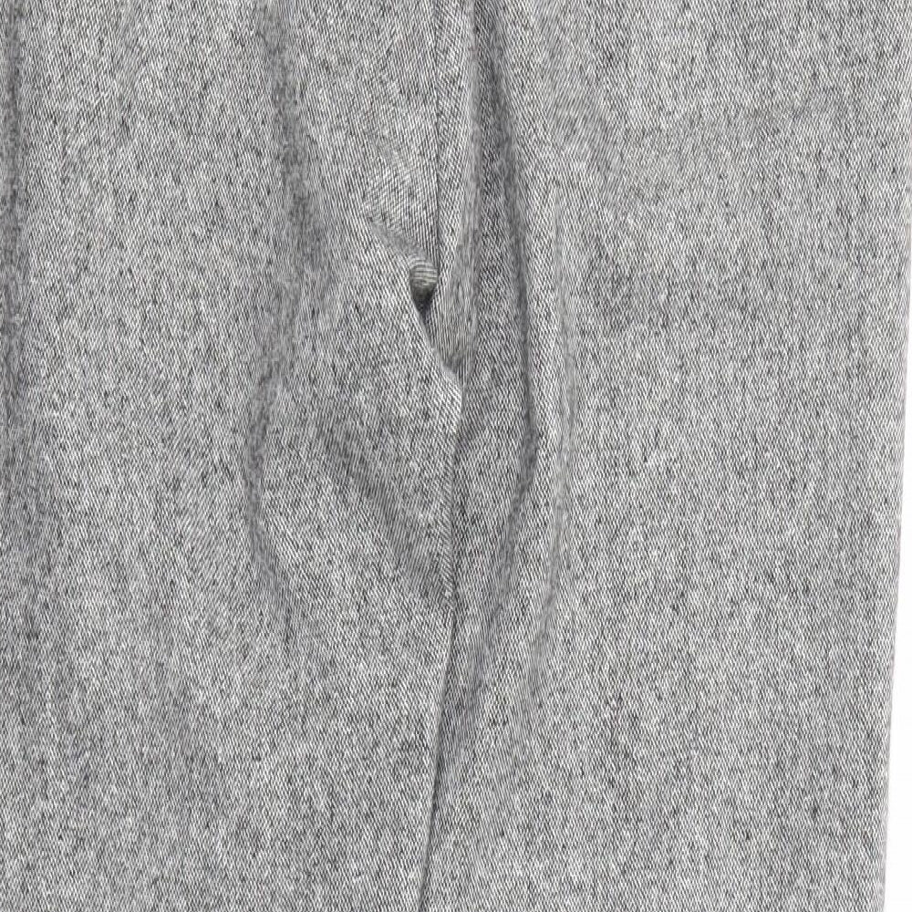 Derriere Womens Grey Acrylic Chino Trousers Size 30 in Regular Zip