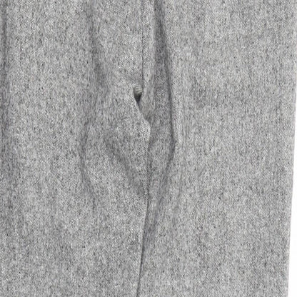 Derriere Womens Grey Acrylic Chino Trousers Size 30 in Regular Zip