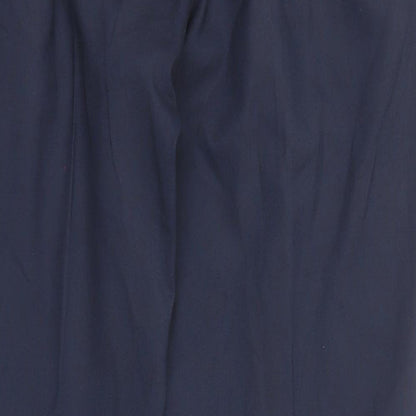 Ventura Mens Blue Polyester Dress Pants Trousers Size 36 in Slim Zip
