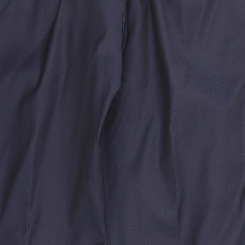 Reiss Mens Blue Polyester Dress Pants Trousers Size 36 in Regular Zip