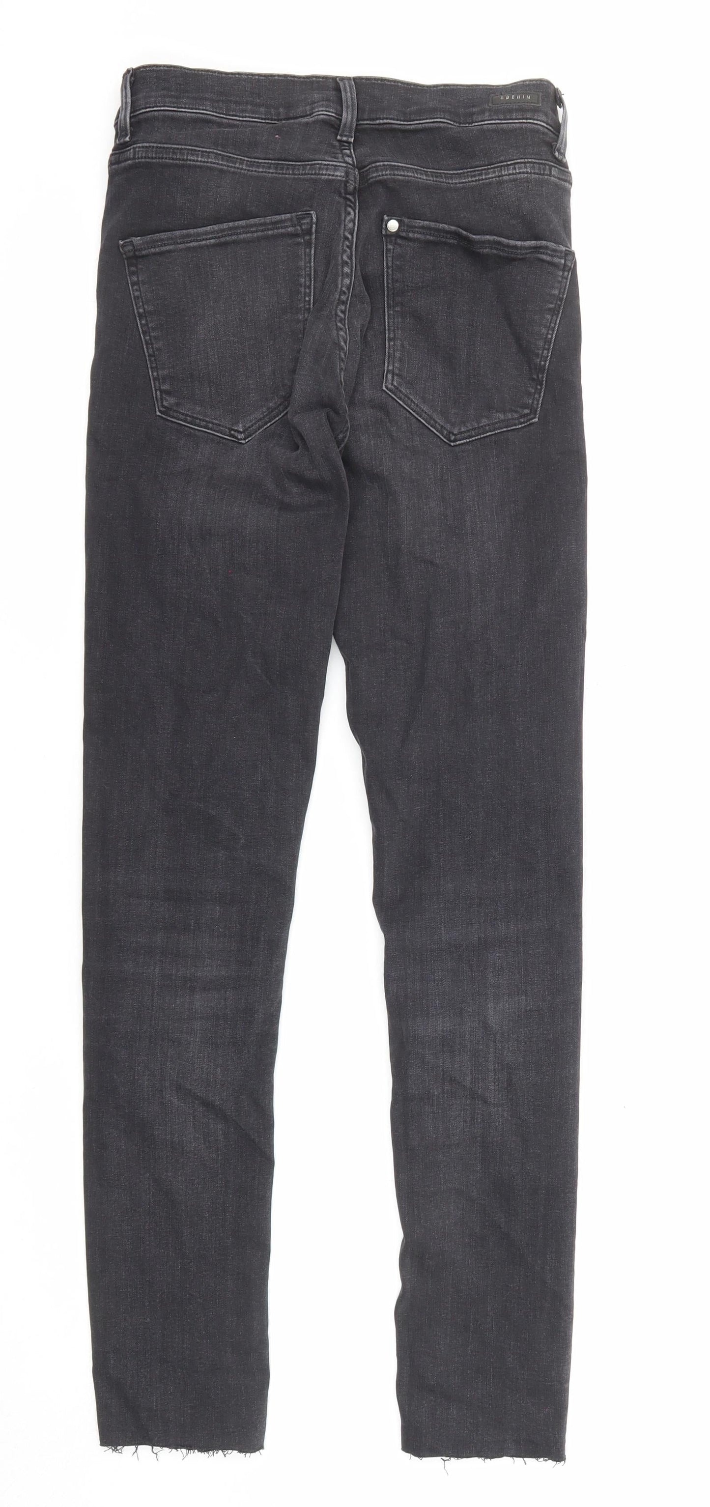 Womens UK Size 27 in H&M Regular Fit Skinny Black Jeans