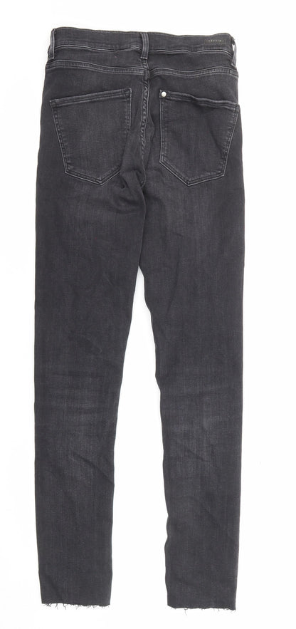 Womens UK Size 27 in H&M Regular Fit Skinny Black Jeans