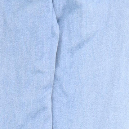 Missguided Womens Blue Cotton Jegging Jeans Size 8 L25 in Regular Zip - Waist 21 inches