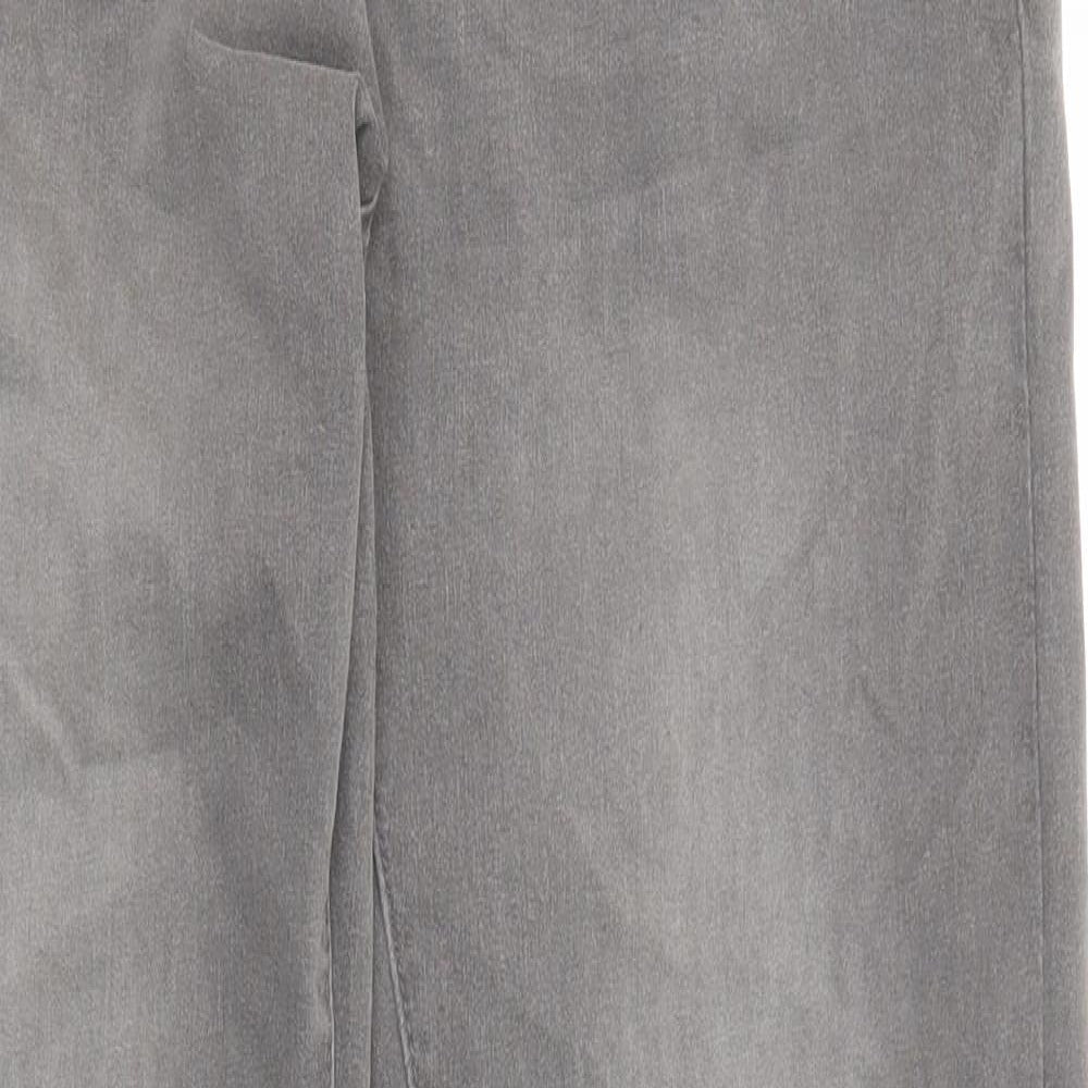 Maniere De Voir Womens Grey Cotton Skinny Jeans Size 10 L30 in Regular Zip