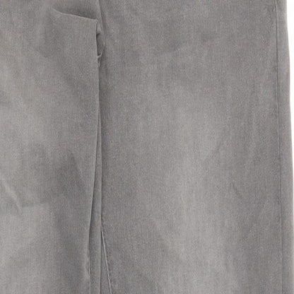 Maniere De Voir Womens Grey Cotton Skinny Jeans Size 10 L30 in Regular Zip