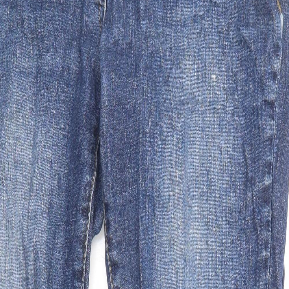 NEXT Womens Blue Cotton Skinny Jeans Size 10 L27 in Regular Zip