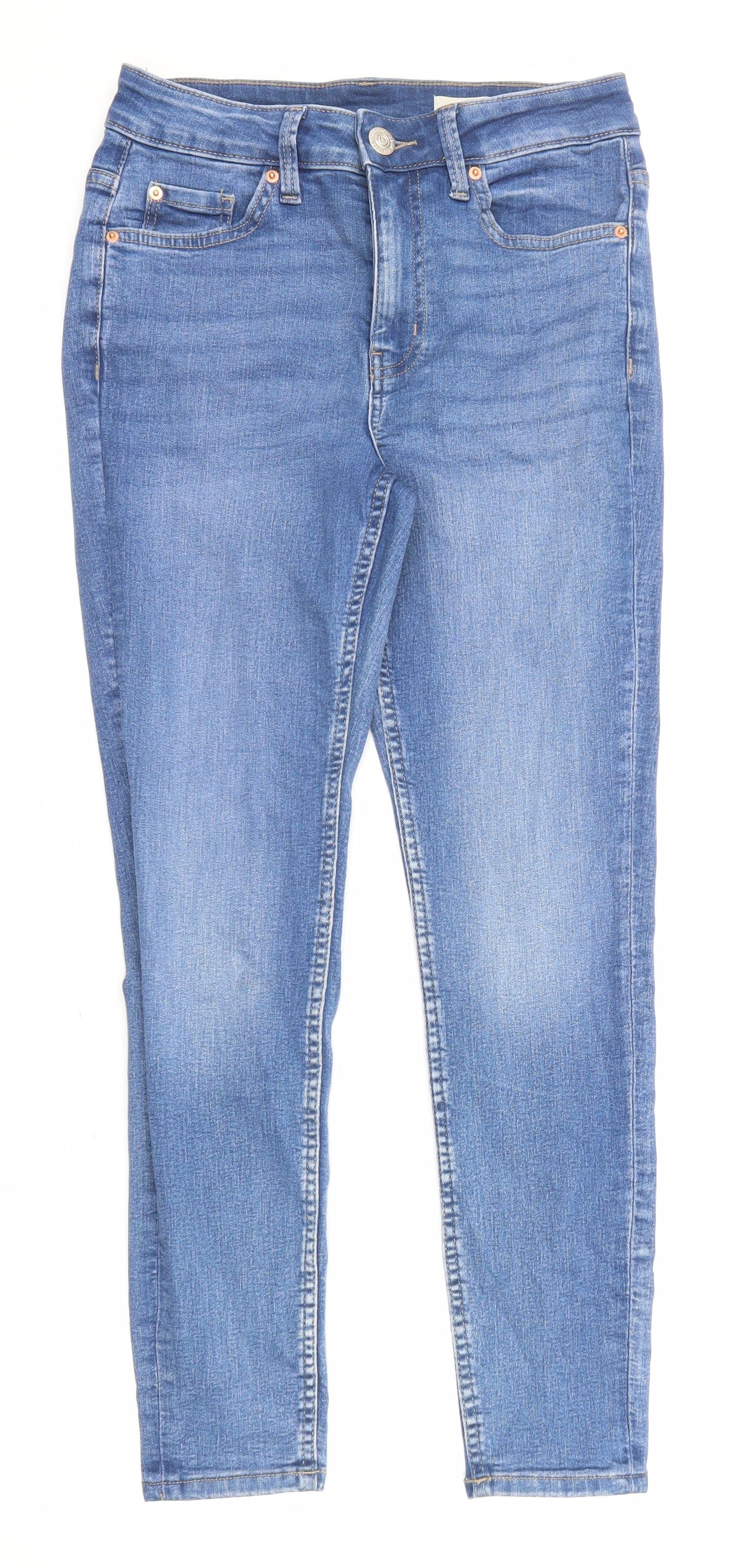 Womens UK Size 8 Marks and Spencer Regular Fit Skinny Blue Jeans