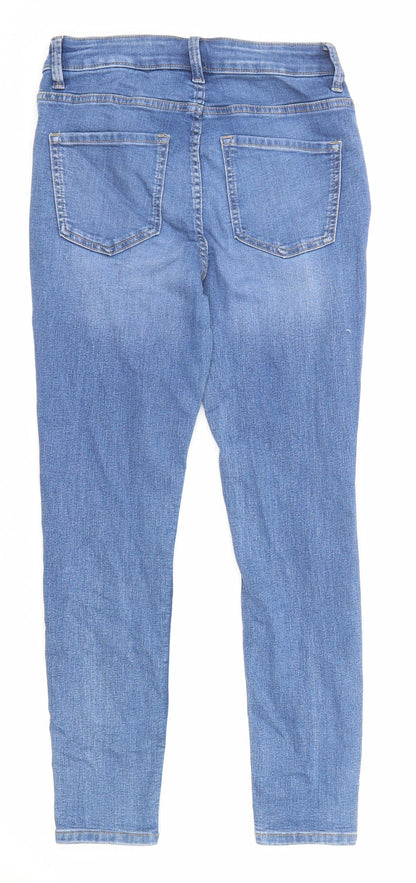 Womens UK Size 8 Marks and Spencer Regular Fit Skinny Blue Jeans