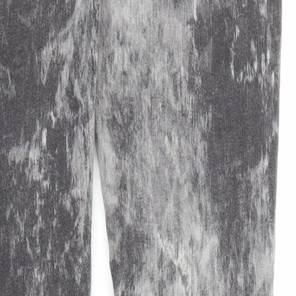 Onlly Womens Grey Cotton Skinny Jeans Size 25 in L27 in Regular Zip - Tie Dye