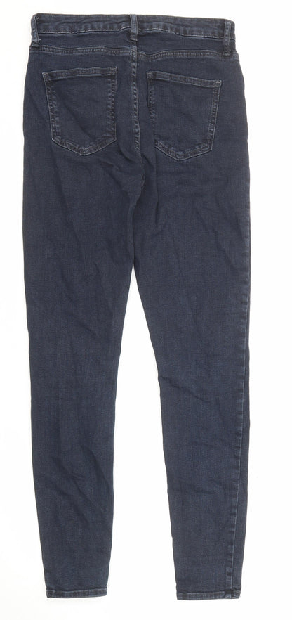 ASOS Womens Blue Cotton Skinny Jeans Size 28 in L32 in Regular Zip