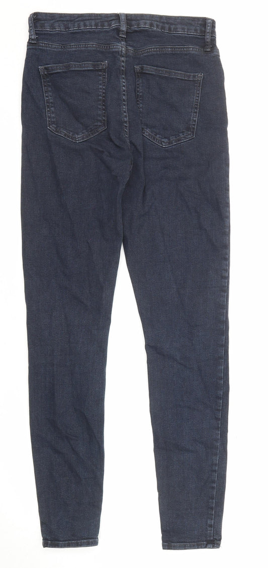 ASOS Womens Blue Cotton Skinny Jeans Size 28 in L32 in Regular Zip