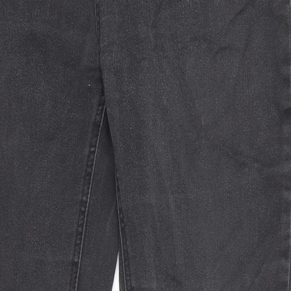 Diamonds & Diva Womens Grey Cotton Skinny Jeans Size 14 L29 in Regular Zip