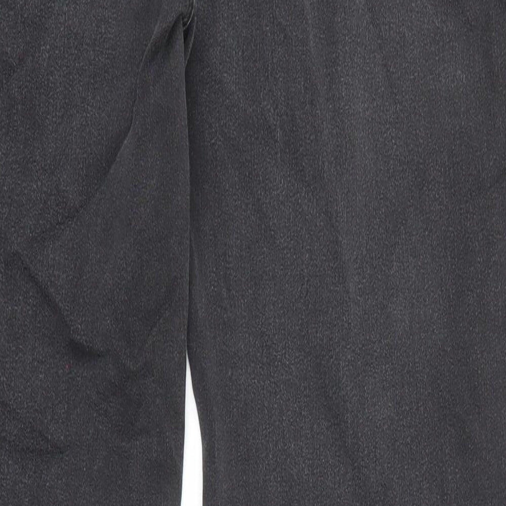 Diamonds & Diva Womens Grey Cotton Skinny Jeans Size 14 L29 in Regular Zip
