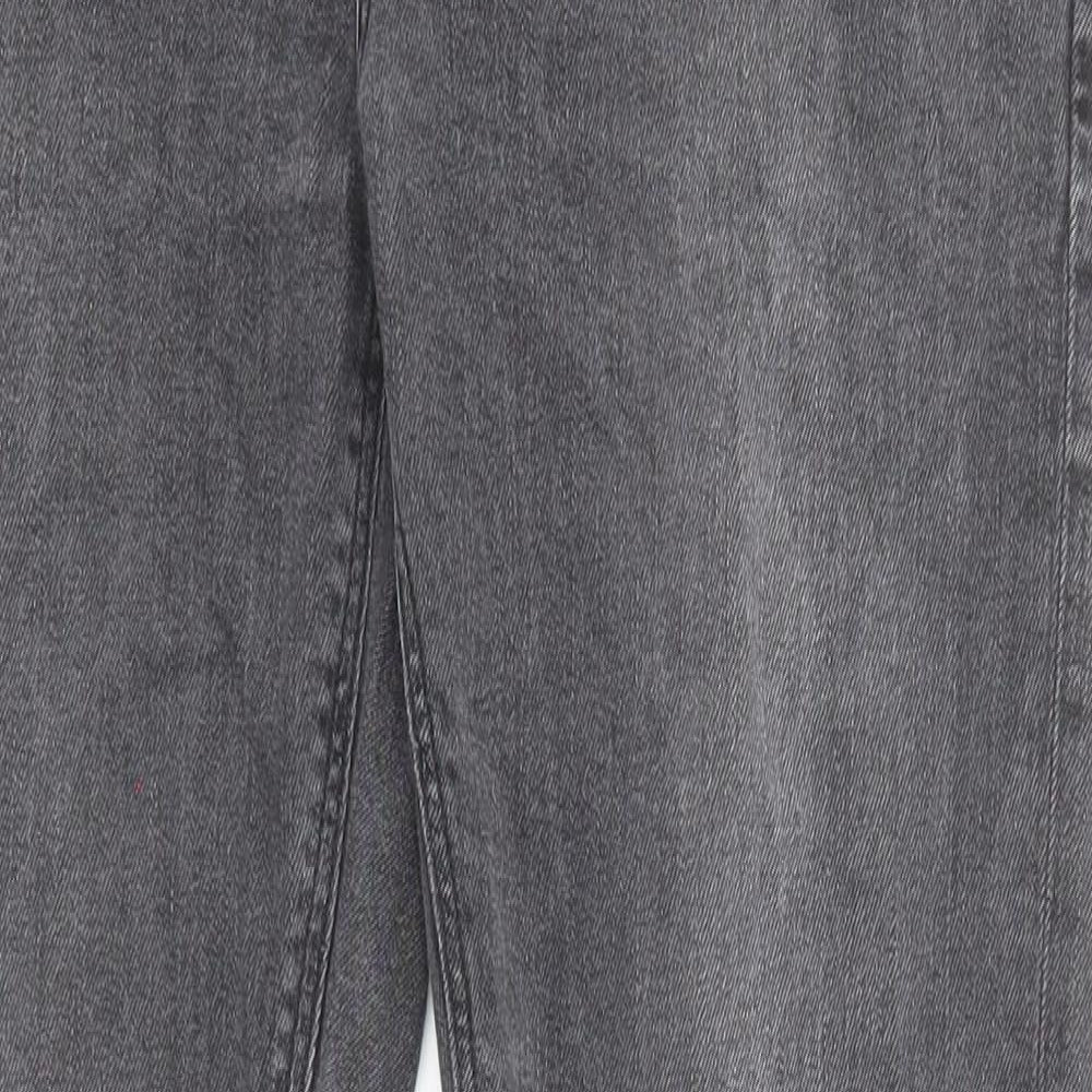 ASOS Mens Grey Cotton Skinny Jeans Size 32 in L32 in Regular Zip