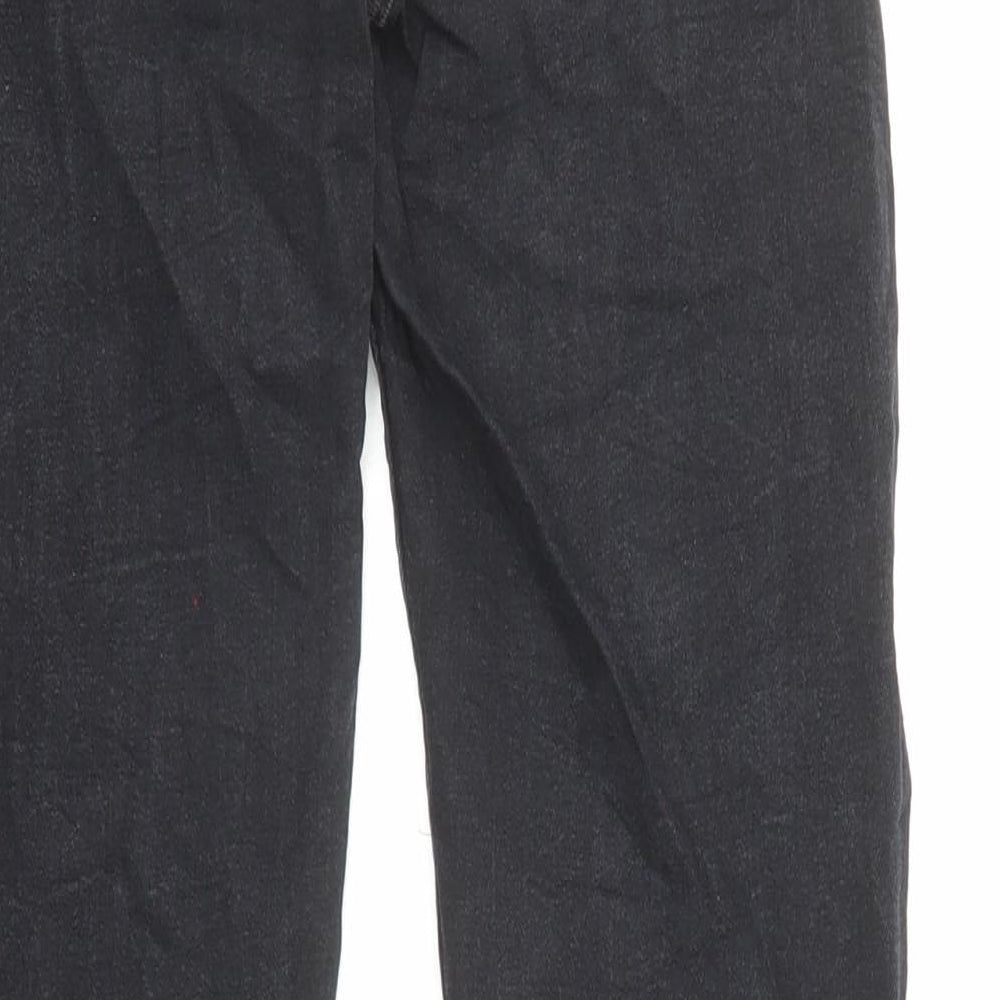 Zara Womens Black Cotton Skinny Jeans Size 8 L27 in Regular Zip