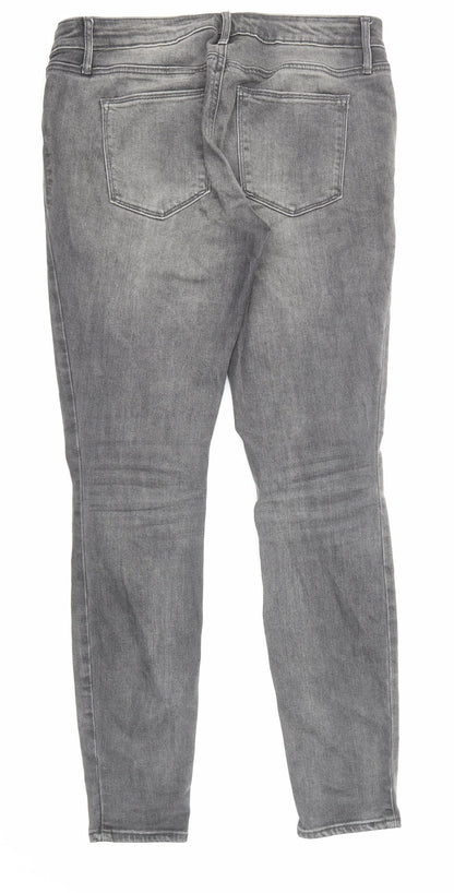 Gap Womens Grey Cotton Skinny Jeans Size 29 in L31 in Regular Zip