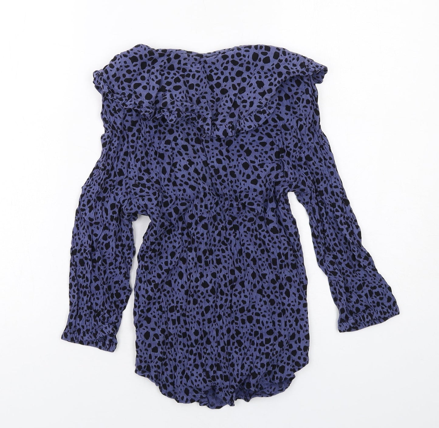 Womens UK Size 12 Marks and Spencer Blue Basic Blouse