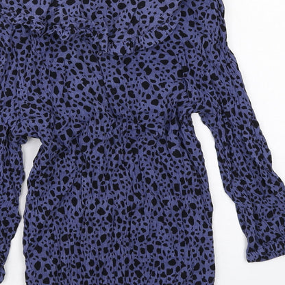 Womens UK Size 12 Marks and Spencer Blue Basic Blouse