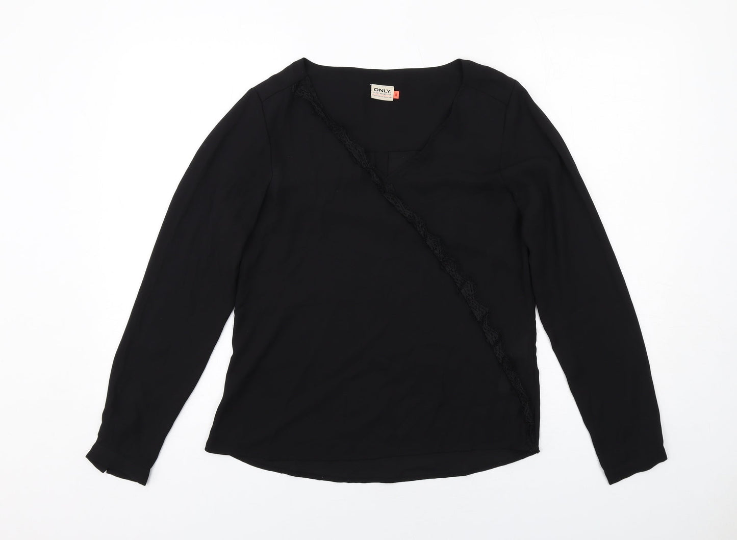 Womens UK Size 8 Only Black Basic Blouse