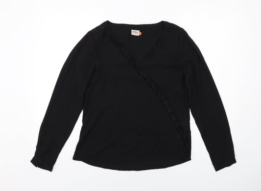 Womens UK Size 8 Only Black Basic Blouse