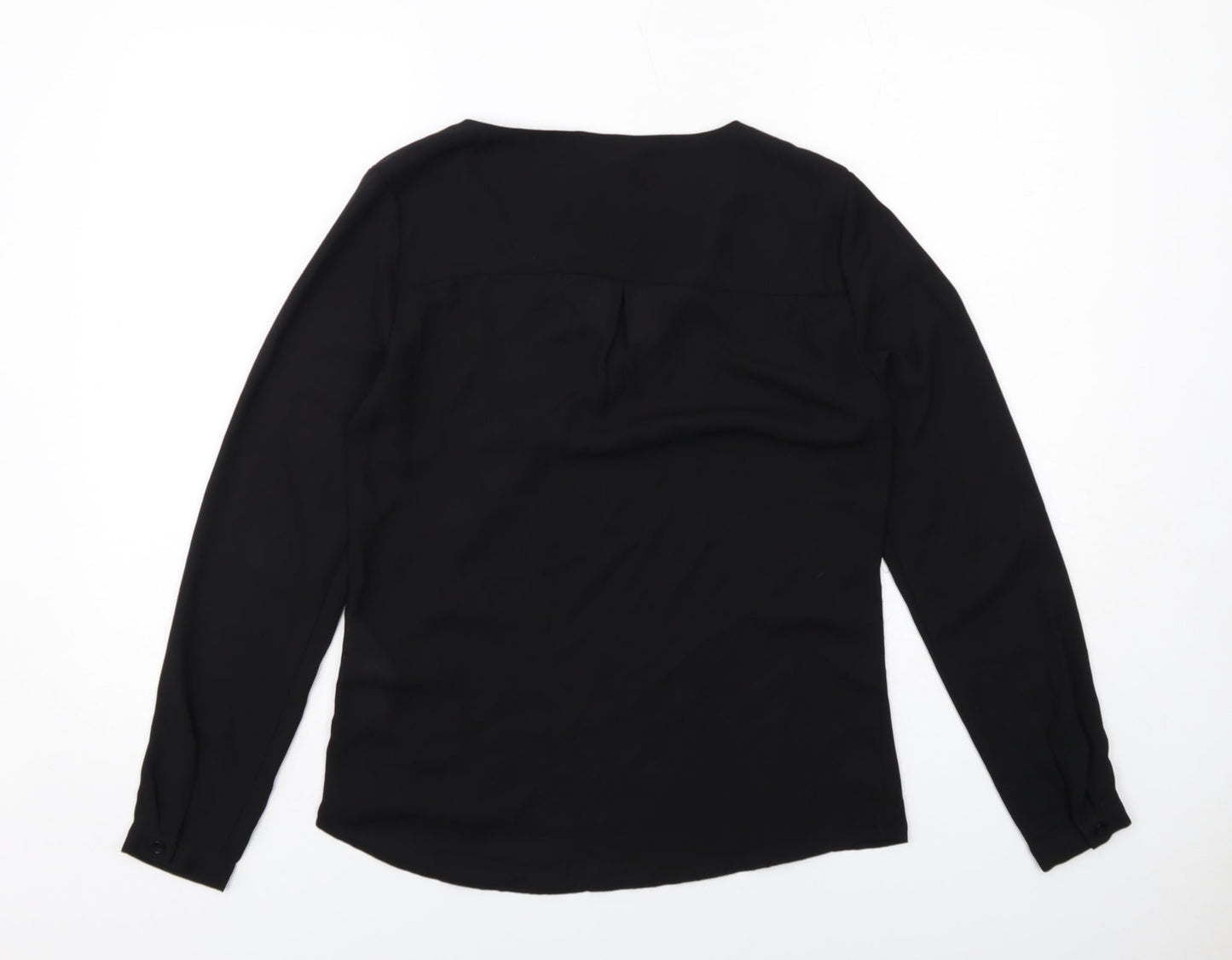 Womens UK Size 8 Only Black Basic Blouse