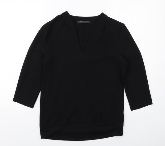 Womens UK Size 10 Marks and Spencer Black Basic Blouse