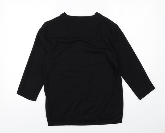 Womens UK Size 10 Marks and Spencer Black Basic Blouse