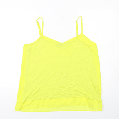 Womens UK Size 16 Warehouse Yellow Camisole Tank