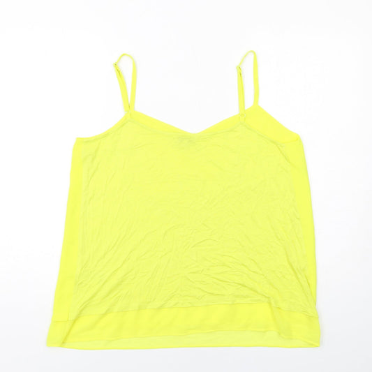 Womens UK Size 16 Warehouse Yellow Camisole Tank