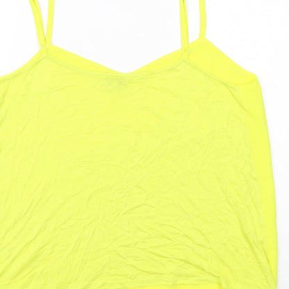 Womens UK Size 16 Warehouse Yellow Camisole Tank