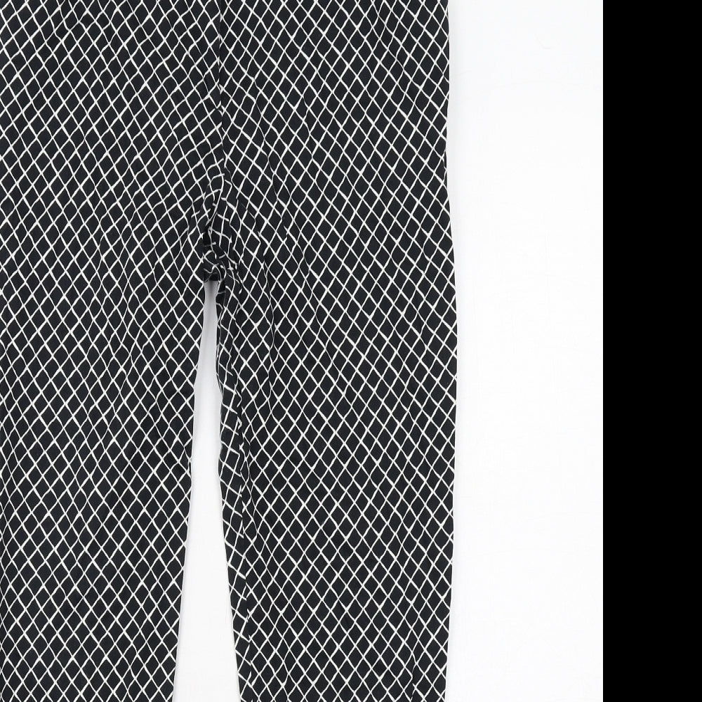 Womens UK Size 12 Oasis Regular Fit Chino Black Trousers