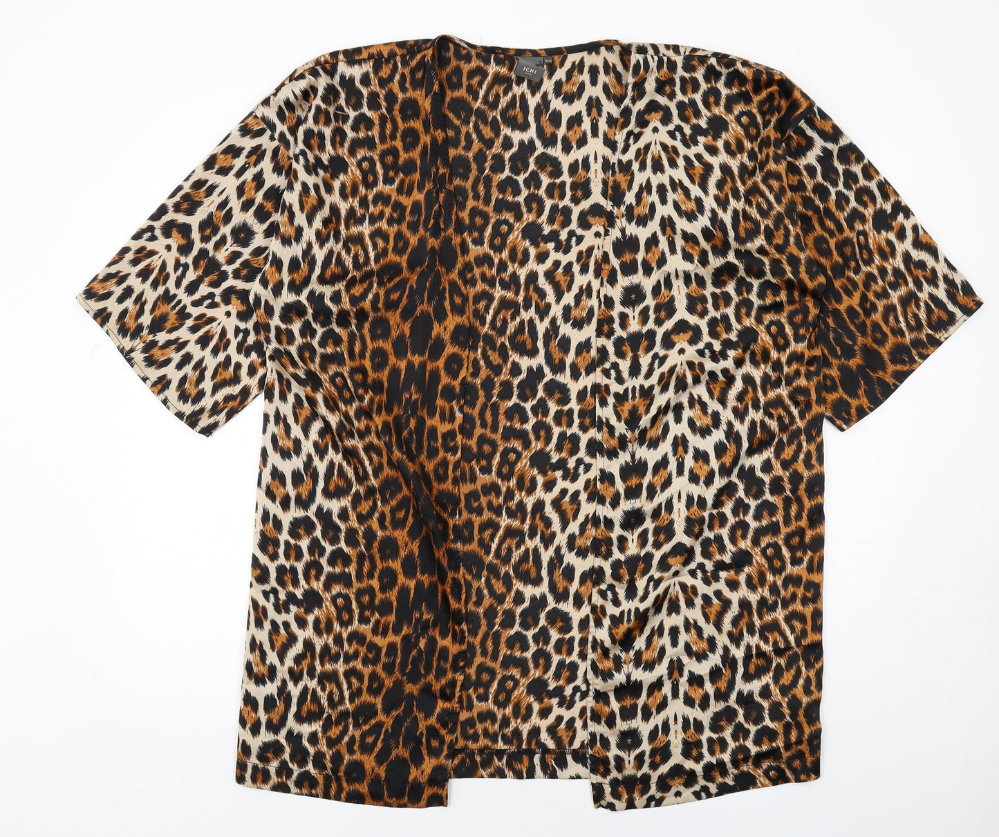 Womens UK Size S ICHI Brown Kimono Blouse